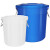 圆形垃圾桶大容量商用大号环卫户外餐饮超大型无盖带盖收 80升无盖垃圾桶(装约140斤水)