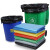 海斯迪克 HK-407 商用彩色大号垃圾袋 分类袋加厚塑料平口袋 绿色（50个）90*110cm