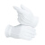 谋福（CNMF）132Y 冬季加绒白手套 礼宾手套加厚保暖礼仪 体操执勤白手套(三筋款 L)