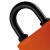 OPEL 短梁挂锁铜芯PVC塑料套壳防水防尘包胶锁户外安全大门仓库铁锁FSS 70mm