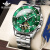 欧品客品牌瑞士认证綠水鬼情侣手表机械表全自动情侣表一对防水男女腕表 张智霖代言-本色绿面+间金绿面