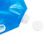 海斯迪克 HKY-164 便携式装水袋 塑料手提可折叠水箱 蓝色5L