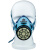 日本兴研口罩单罐防尘毒面具口罩活性炭KN95过滤器电焊焊工农药喷漆 单罐防尘套装 （G-7-06）