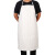 皮围裙 挂脖防水围裙 无袖加厚防油厨房劳保围裙皮罩衣 白色 PVC黑色 均码