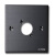 艾威尚AVSSZ可安装D型模块面盖挡板A86-1D-B 黑色1位 铝合金86型面板