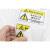 盛富永 机械设备安全标识牌警告标志贴纸 pvc警示贴危险提示标示牌定做85×55mm 高压注意
