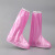 雨鞋防水套防滑加厚耐磨男女雨靴透明水鞋时尚儿童下雨天防水脚套定制 珠光红XL