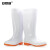 安赛瑞 白色卫生雨靴 工作靴 厨房清洁工作鞋 耐酸碱耐油防滑雨鞋 39码 13820
