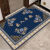 进门地垫门口入户门脚垫新中式耐脏垫子客厅门垫卧室地毯定制 出入平安+蓝色花款 100*120厘米(收藏优先发货)