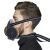 梓萤岔防毒面具口罩喷漆焊工打农药专用活性炭消防化工防尘面罩 一个防尘防毒口罩
