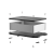 L08-170-125铝型材小机箱壳体铝合金接线室外防水适配器全铝仪表仪器电源控制器设备电路板盒子 170-125-50 银白壳体+银白端盖
