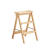 实木梯凳家用梯子折叠凳子厨房高板凳登高三步梯多功能踏板吧台凳 本色 加厚楠竹