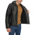 李维斯（Levi's）男式夹克Jersey Hood 常规款运动外套 简约时尚百搭舒适皮衣 Blac 深棕色 3X