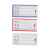 共泰 磁吸标识牌 仓库强磁性标签牌库房分区货架标示牌物料卡标牌贴磁铁分类牌标签 60*100mm 蓝色 1个