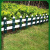德威狮  草坪护栏 隔离栏PVC塑钢花园围栏栅社区幼儿园绿化护栏  30厘米高X100厘米长（草绿色）单位：件