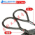定制品质钢丝绳吊索具双扣10吨扁头起重具钢丝吊带接头插编钢丝绳 0.5吨1米φ7.7一根