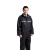 强盛伟业（QSWY） 分体式雨衣雨裤套装反光雨衣 双层 加厚 可清洗雨衣 黑色 尺码 XXL