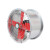 动真格（DongZhenGe）圆筒管道风机工业排风扇换气扇墙壁式厨房强力排气扇抽油烟机 16寸橙色高速风机