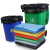 祥利恒商用彩色大号垃圾袋 分类袋 加厚塑料平口袋 绿色(50个) 100*120cm