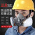 仁聚益防毒面具6200喷漆专用口罩化工业粉尘甲醛农气体呼吸防护面罩 6200-6006(7件套装)