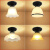 简欧吸顶灯小过道灯具走廊灯铁艺阳台灯艺术单头门厅复古美式简约 单头茶色小礼帽+含7W暖光