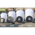 300L加厚大桶200L公斤塑料桶/实验室废水桶/工业化工桶500L 200型立圆黑盖普通款装水330斤
