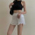 棉致森马集团旗下2024夏季新款半身短裙女纯欲风高腰包臀超短女小心机 白色 S