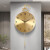 十二目 2024新款新中式挂钟客厅家用轻奢钟表纯铜现代石英表挂墙时钟 金色-大号 其他