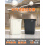 长方形户外垃圾桶2024新款带盖大容量厨房商用餐饮厨余办公室 100L灰色正方形桶