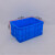 塑胶周转箱 575-300蓝色塑料中转框整理箱 收购箱不带盖 610*420*310毫米 蓝色