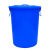 塑料水桶加厚大号带盖储水厨房发酵胶桶大容量白桶蓄水大桶 160c白色*送水勺