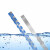 沸耐笙 FNS-32012 河流观测水位标尺宽8cm 搪瓷0.5米常规蓝色 1把