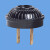 圆盖插头WH4000两极电源插头15A125V国标可用 黑色插头WH4000)
