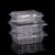 一次性水果打包盒加厚塑料透明带盖一斤装超市食品果蔬糕点包装盒 约1.6斤装HC-800(34克)*50个