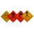 科诚正域 AFS-08 危险品警示标识贴 三角形等边长39.5cm 可定制