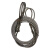 钢丝绳索具吊具起重工具手工插编钢丝绳双扣起重绳定制 13毫米 2米 (1.5吨)