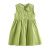 男生女生童装女童连衣裙夏装2024新款夏季儿童背心裙无袖洋气裙子 绿色 120cm