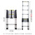 穆运 伸缩梯子铝合金升降伸缩梯子楼梯登高梯直梯爬梯加厚3.8米工程梯室外竹节梯 3.8米伸缩直梯