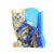 昂麦维猫咪牵引绳遛猫绳猫咪尼龙工字牵引绳胸背带猫链子牵引带 蓝