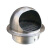 鹿色304不锈钢风帽卫生间浴霸透气帽油烟机出风口外墙防雨帽 110/120mm加厚(304材质)