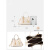 袋鼠（KANGAROO）新中式国风包包手提包高级感中年女士刺绣妈妈包大容量旗袍包礼物 米白色礼盒套装 +丝巾+礼袋