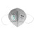 冠桦8860SV活性炭KN90防护口罩带呼吸阀 2只/包 折叠耳带式透气颗粒物防尘口鼻罩 定制