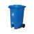 20升塑料垃圾桶大号户外环卫脚踏式商用四色垃圾分类垃圾箱  120L 蓝色(可回收物 )