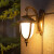 花乐集户外庭院灯超亮墙上灯家用室外路灯防水别墅花园欧式接电壁灯 古铜色