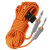 登山绳户外空调安装安全绳攀岩绳攀登装备绳索耐磨救援绳子 10.5mm15米橘套管