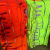 加厚耐磨防油防水帆布手套工地机械维修【荧光绿和荧光红】 五副装颜色随机