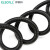  伊莱科（ELECALL)波纹管黑色PP材质防水阻燃软管穿线管 AD25 内径20mm(100米) 