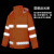 稳斯坦 分体式反光环卫雨衣雨裤 2XL/180兰格条橘色套装 路政保洁施工地防汛防洪 WF012