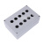 定制定制铸铝防水控制盒金属按钮盒开关急停操作盒工业防爆铸铝盒 六孔双排(188*120*78)