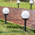户外防水太阳能圆形球泡形插地草坪灯唯美装饰照明庭院花园插地灯